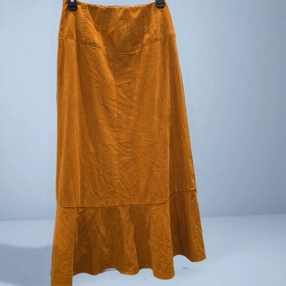 Maeve by Anthropologie Faux Suede High Low Skirt - Picture 3 of 12